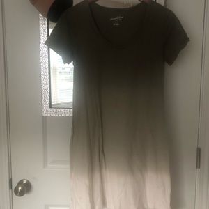 Olive Green Ombré Summer Dress
